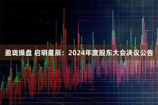 盈珑操盘 启明星辰：2024年度股东大会决议公告