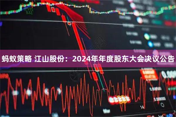 蚂蚁策略 江山股份：2024年年度股东大会决议公告