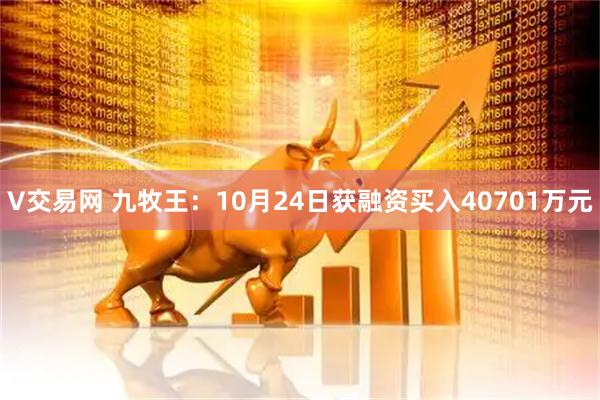 V交易网 九牧王：10月24日获融资买入40701万元